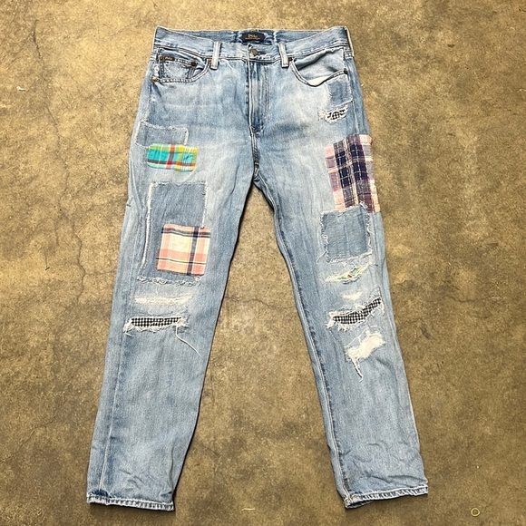 Ralph Lauren patch work every boyfriend jeans size 27 - Picture 2 of 9